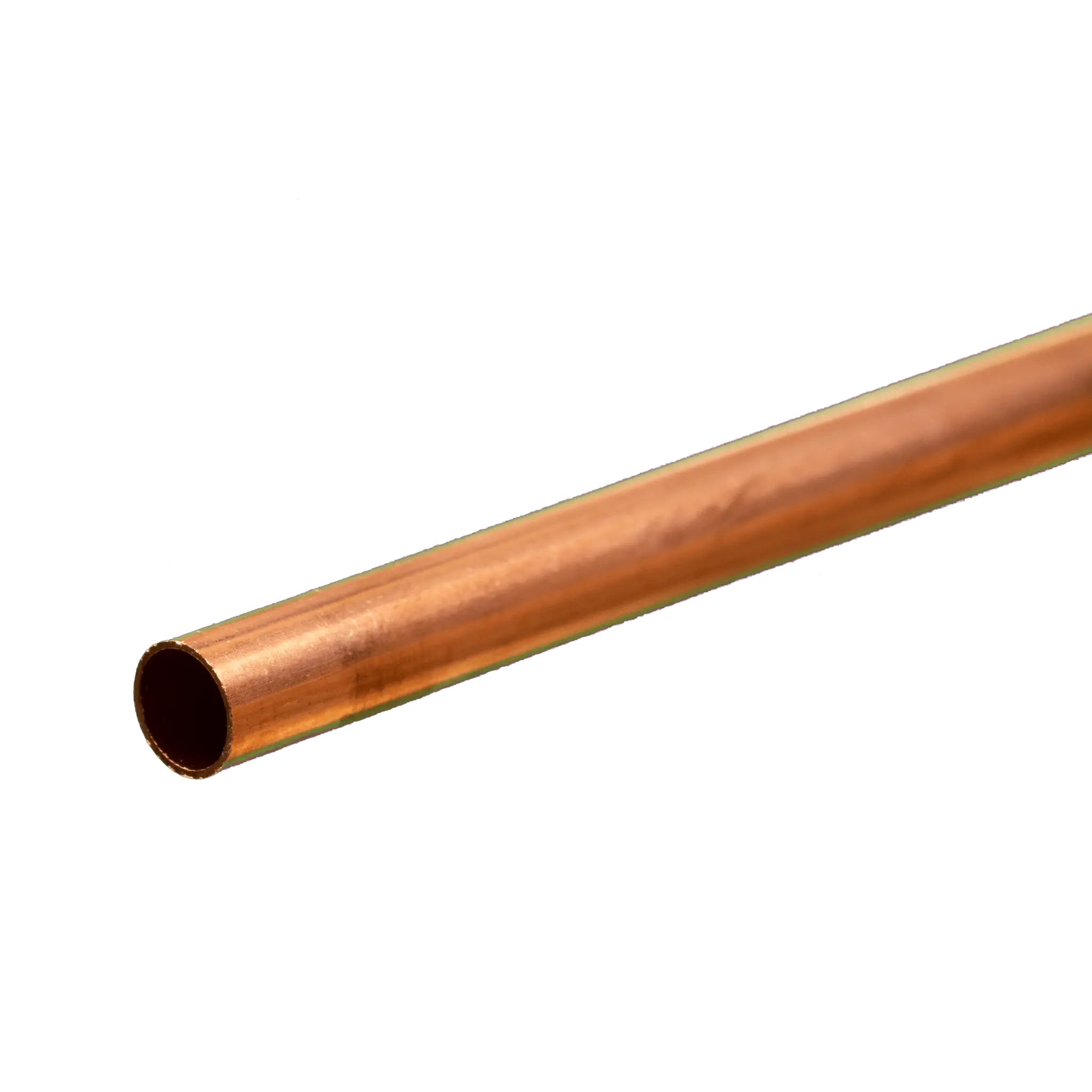 Round Copper Tube: 1/4" OD x 0.014" Wall x 12" Long (1 Piece)