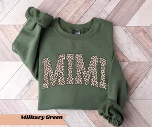 Mimi Shirt Promoted To Mimi Short Sleeve T-Shirt / Sweatshirt & Hoodie  ,  Leopard Mimi, Pregnancy Announcement, Mothers Day Gift, New Grandma Shirt New Mom Tee