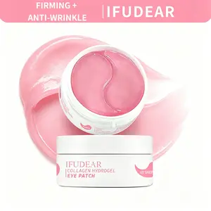 [IFUDEAR Official] Collagen Hydrogel Eye Patches 60Ct | Depuff Under-Eye Bags & Dark Circles in 10 Mins | Anti Aging Firming Fine Lines, Wrinkles | Brightening Under Eye Patches with Collagen, Caffeine, Niacinamide & Glycerin | Glass Skin Korean Skincare