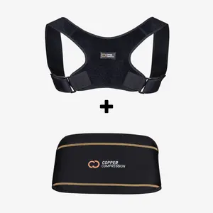 Copper Compression Essential Back Relief Bundle: Posture Improvement, and All-Day Comfort – Perfect for Everyday Activities and Recovery