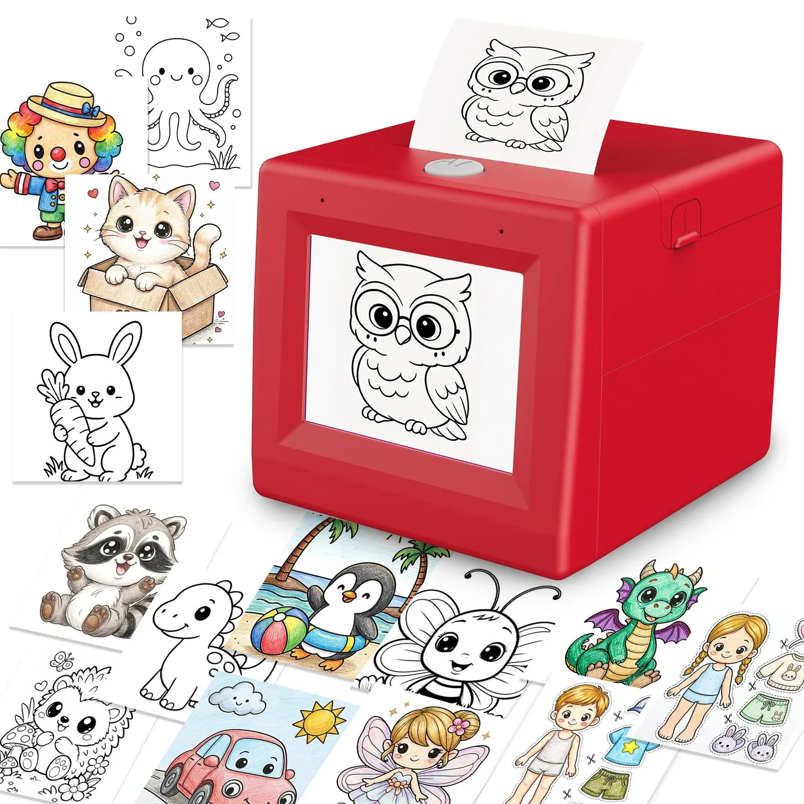 RONGTA AI Voice Mini Inkless Thermal Label Printer, Wireless Bluetooth Portable Smart Office Gadget, Creative Learning Toy for Kids, Inkless Label Printer, Thermal Label Maker summerwins