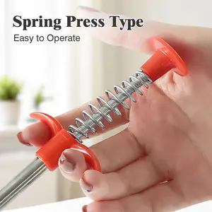 1 Count sewer cleaning tools, drain clog remover, Works for toilet sink and bathtub clog