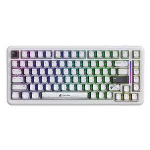 ATTACK SHARK X82PRO HE Wireless Rapid Trigger RGB Mechanical Gaming Keyboard with Adjustable Actuation,2.4G/Wired/Wirless,8K Polling Rate,Hall Effect Magnetic Switch,5000mAh Battery for PC FPS Rechargeable Backlight Keyboard