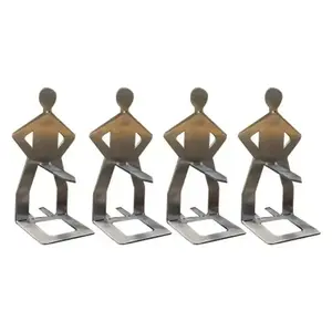 Fun BBQ Grill Men's Hot Dog Rack Stainless Steel Sausage Rack for Barbecue Camping and Parties Black 2 Piece Portable Reusable Kitchenware Food Material Stable Base Funny Shape