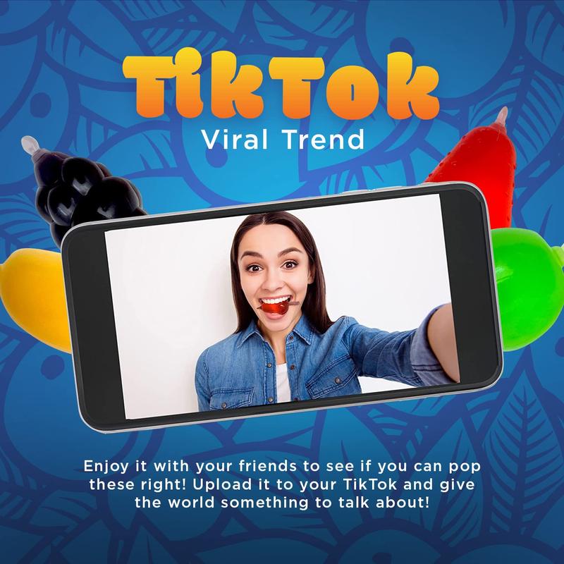 Squeezable Fruit Jellies Candy - 25 Count Bag - Assorted Flavors Snack Dessert