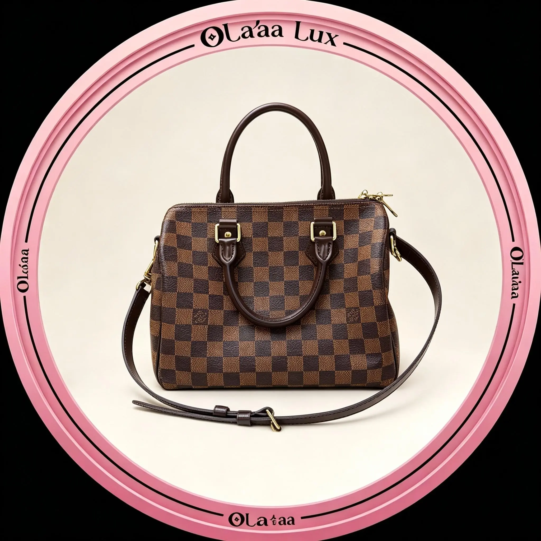 Pre-owned Louis Vuitton DAMIER SPEEDY BANDOULIERE 25 BAG C19497304776