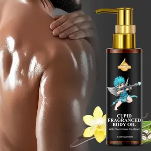 Informational Body Massage Oil with Castor Oil, Herbal Plant Essential Oils for Face & Body Moisturizing, Hydrating and Nourishing Scented Body Oils