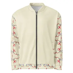 Dimvy Cream Unisex Bomber Jacket
