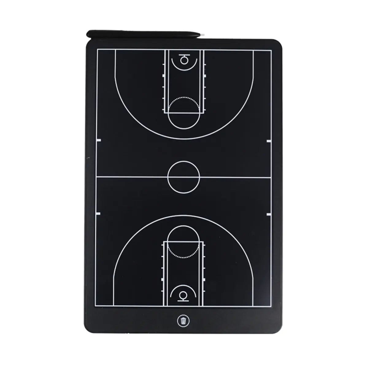 16-Inch Portable Reusable Electronic Basketball Coaching Board - Digital Strategy Marker Board with LCD Screen, Stylus Pen, ABS Material for Basketball, Soccer, Car Exterior Accessory Sticker