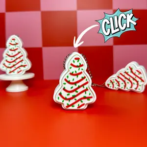 Christmas Tree Cake | Keyboard Fidget | Click Fidget | 3D Printed Clicker