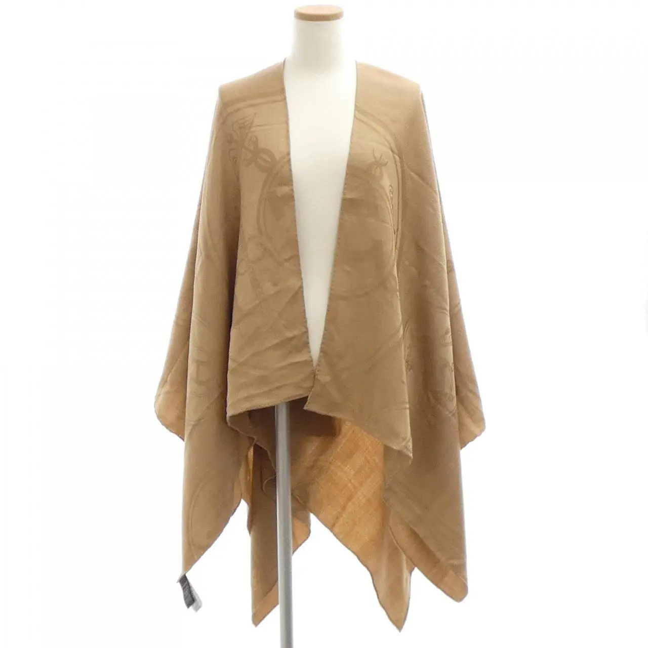 Pre-owned HERMÈS Cashmere Small Leather Goods Hermes NEW LIBRIS Silk Cape
