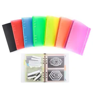23cm×17.5cm/9inch×6.9inch Die Storage Book Binder;Die and Stamp Storage Folder；Page Protectors Pockets for DIY Scrapbooking Clear Stamp Storage Folder Organizer