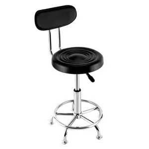 Stool Salon Chair with 360-degree Swivel Seat Heavy Duty Hydraulic Height Adjustable High Barber Cutting Stools Ergonomic Furniture