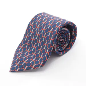 Pre-owned HERMÈS Silk Small Leather Goods Hermes Necktie