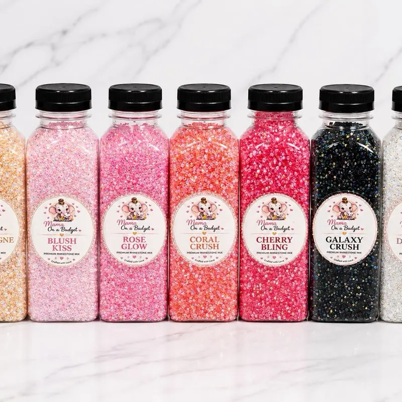 Premium Rhinestone Mix Collection | 3mm Pointed Back Resin Rhinestones | Sparkle Mixes for Tumblers, Pens & Crafts