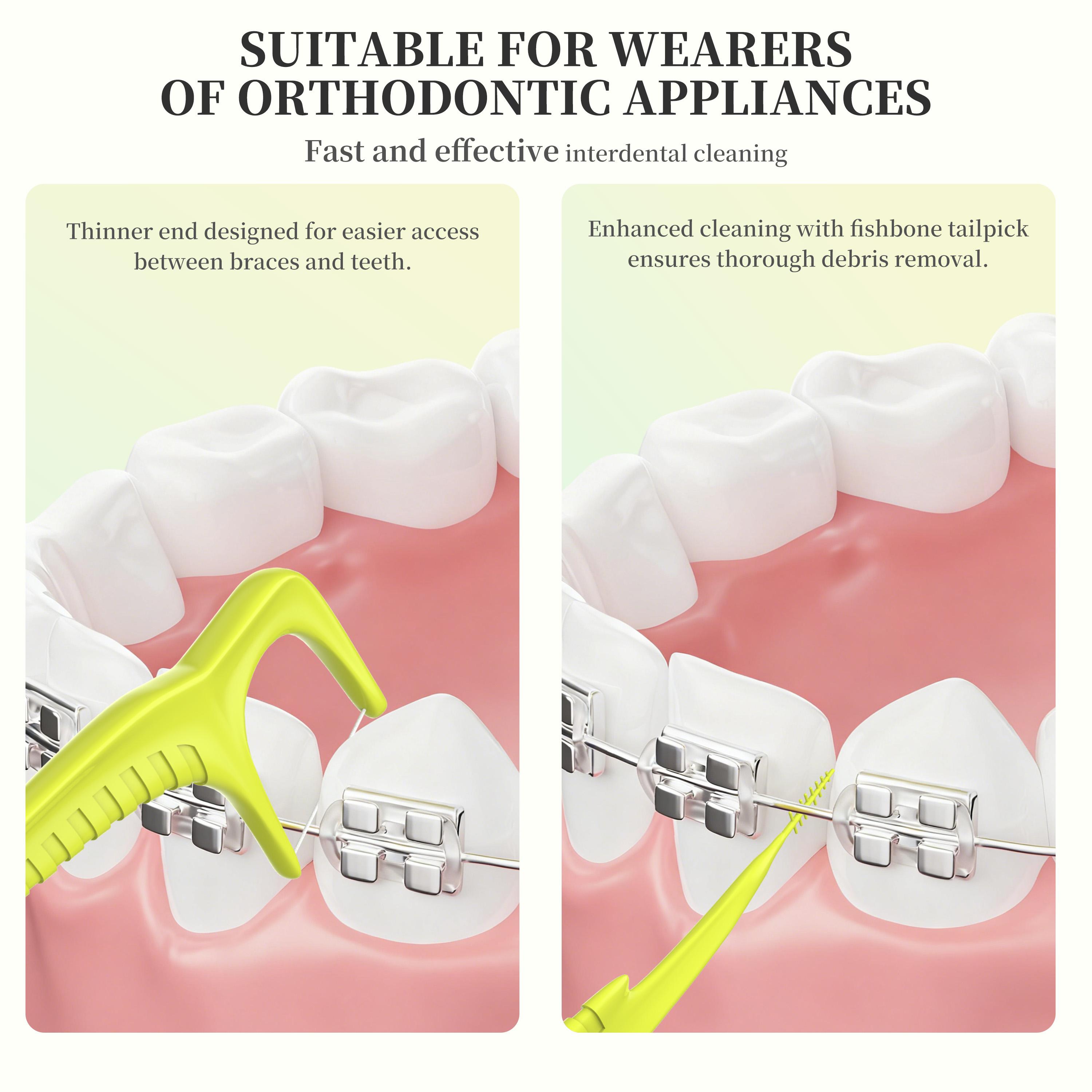 CEELIKE 2-in-1 Floss Pick : Efficient Cleaning, Gum Care, and Fresh Breath Guaranteed CEELIKE 2-in-1 Floss Pick : Efficient Cleaning, Gum Care, and Fresh Breath Guaranteed
