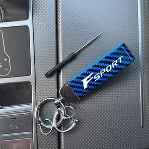 Lexus F Sport Keychain, Carbon Fiber Material, Multiple Colors Available, Universal Compatibility, Durable & Stylish Design, Car Key Accessory