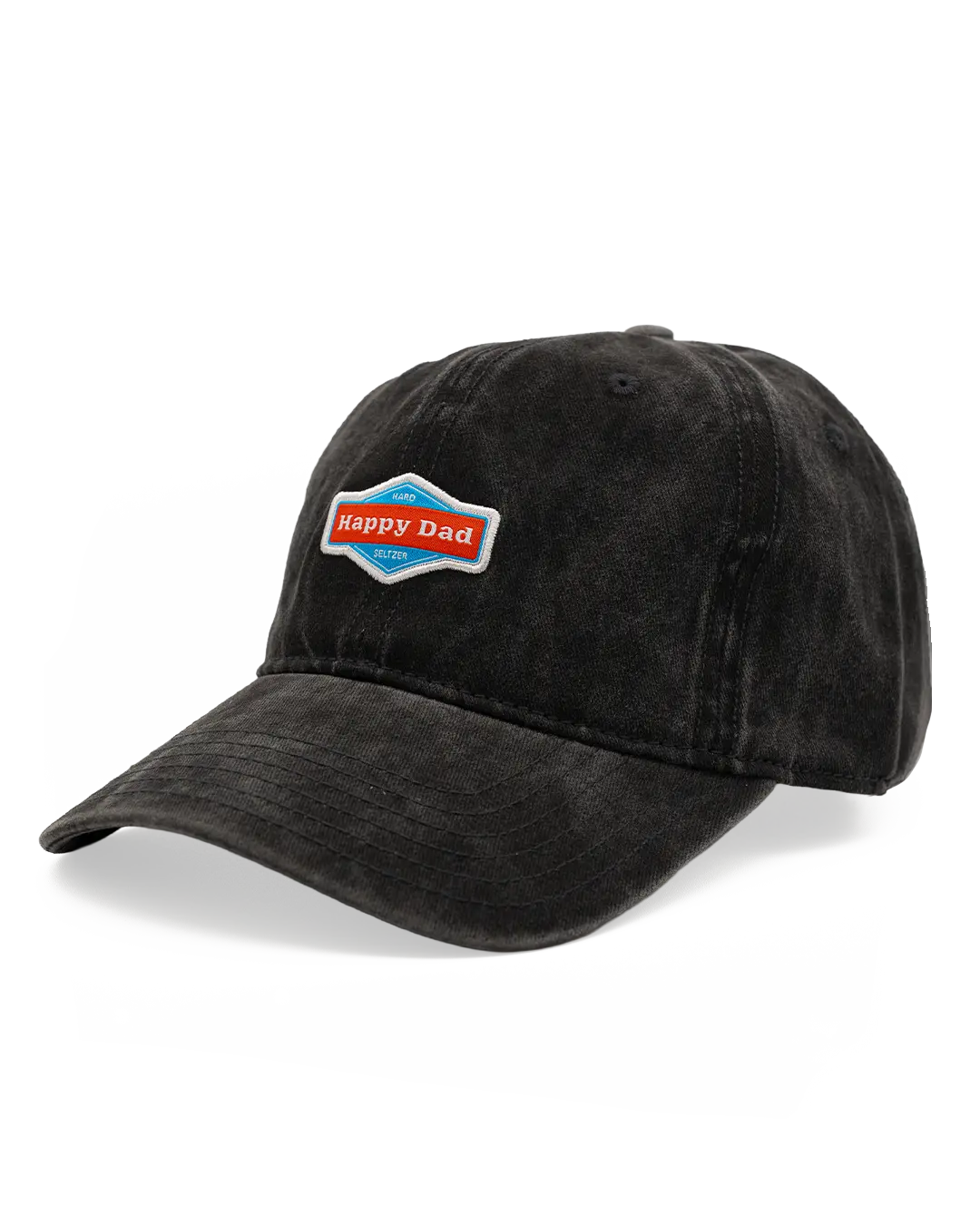 Happy Dad Washed Dad Hat, Mens Casual Graphic Embroidery Hat, Distressed Dad Hats, Classic Dad Hat