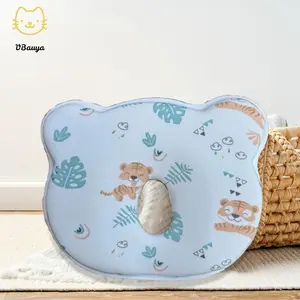 Baby Memory Cotton Pillow Cute Bear Shape Animal Print Soft and Cozy Hеad Shaping Pillows Prеvents FΙat Hеad
