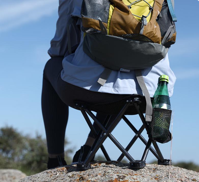 KingCamp Camping Stool – Small Portable Folding Stool, Mini Lightweight Backpacking Lounging Chair for Outdoor Camping, Hiking, Fishing, Travel, and Picnics