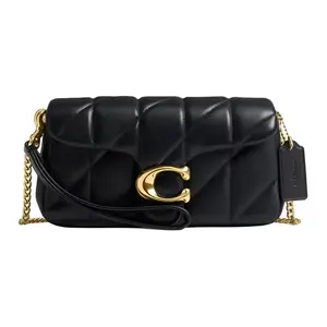 COACH Tabby 19 Quilted Leather Crossbody Bag with Gold Chain for Women