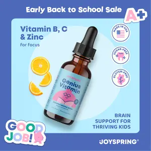 JoySpring B Complex Vitamin B Complex Liquid Drops with Elderberry, Zinc & Vitamin C - Supplement Healthcare Natural