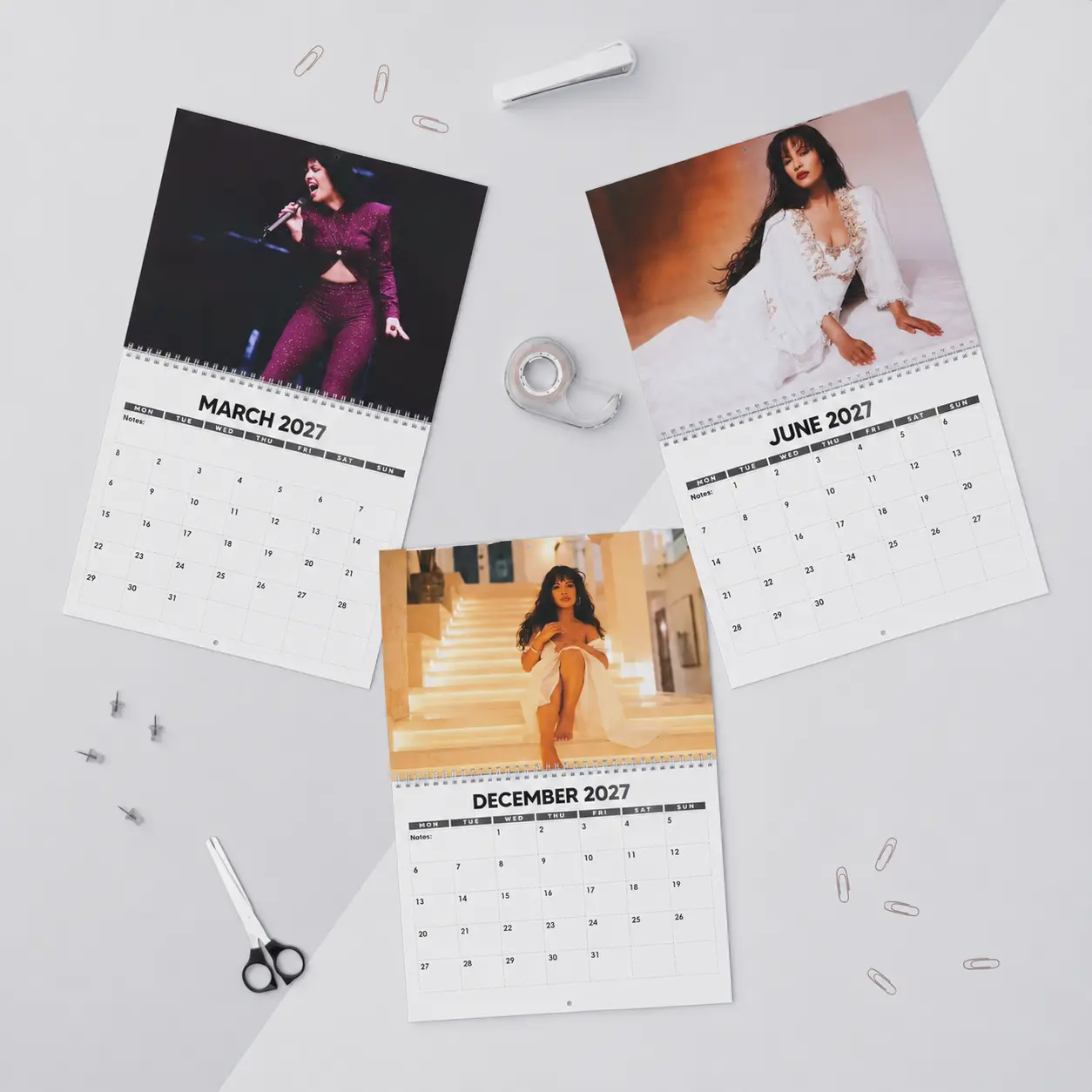 Queen Latin Wall Calendars 2027-2026, Calendar for Home Decor