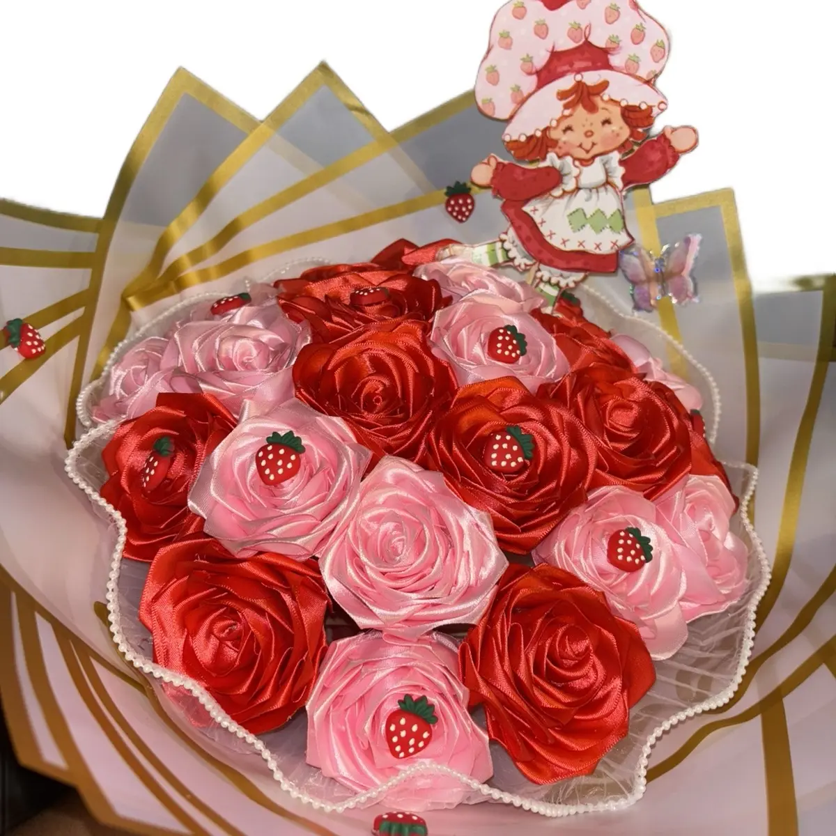 Glass Cups with Various Wraps and Ribbon Flower Bouquets - Perfect for Your Beverage - Drinkware