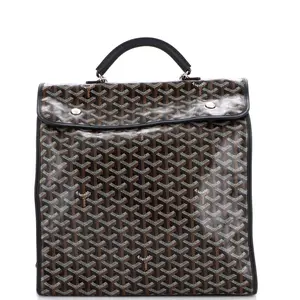 Pre-owned Goyard Canvas Coated Backpacks Saint Leger Briefcase Backpack Coated Canvas by Rebag