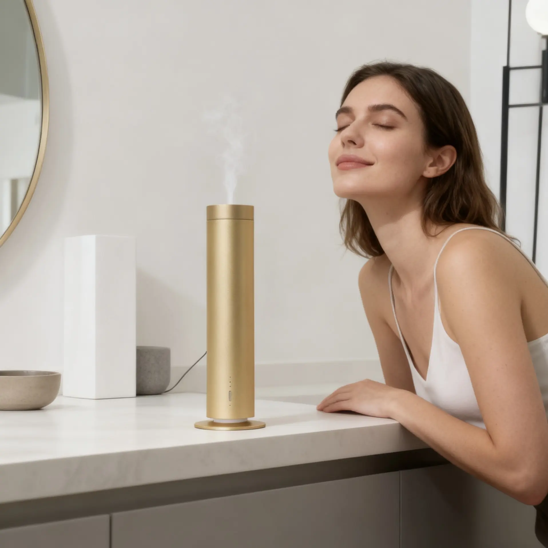 AromaBoss Tall Chill Diffuser Kit – Wi-Fi Vibes + Rechargeable, Covers ...