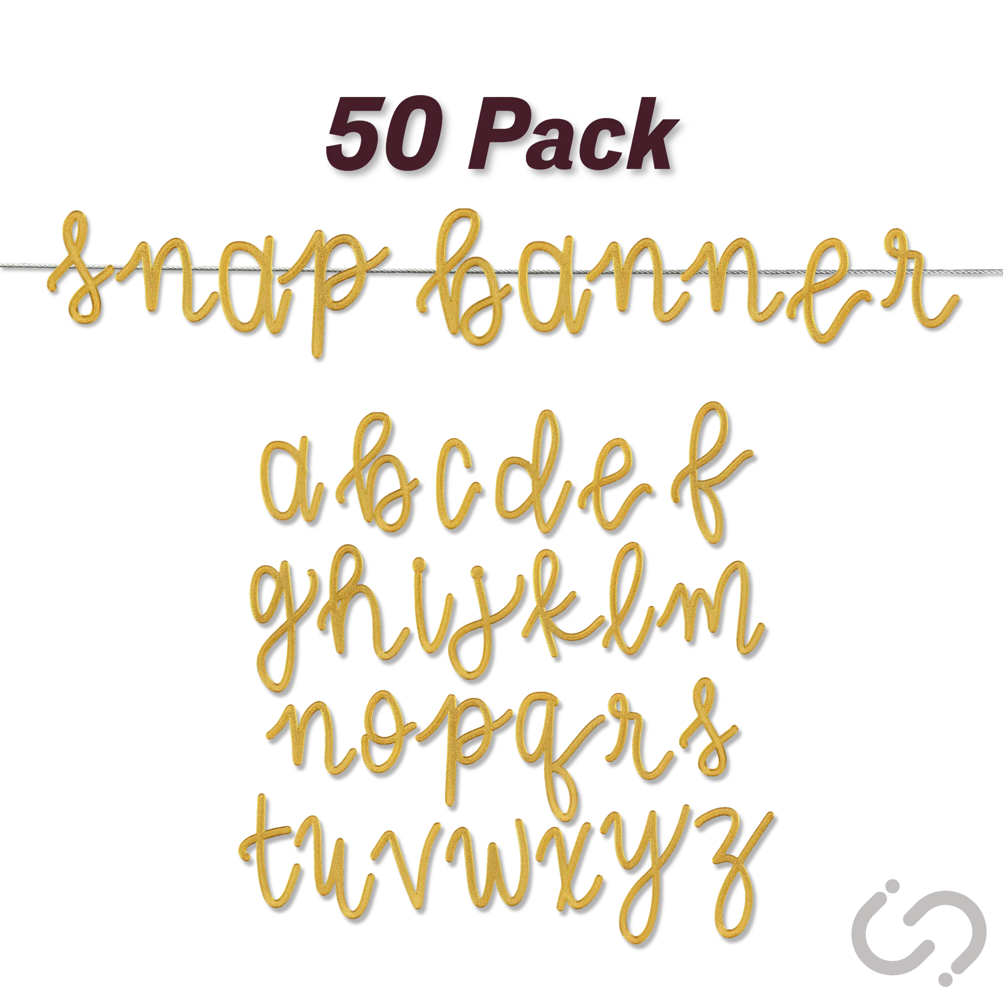 Script Font - 50 Pack