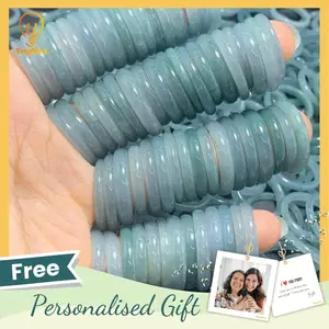 Yingmart Icy Blue Ring, 100% Natural Green Jade Ring - wholesale, Real Gemstone Ring, Vintage Jewelry