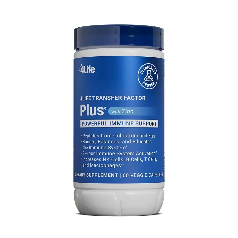 4life Transfer Factor Plus with Zinc - 60 Veggie Capsules 4life Transfer Factor Plus with Zinc - 60 Veggie Capsules