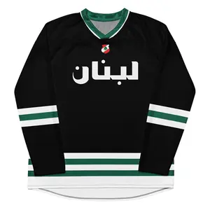 Lebanon Long Sleeve Hockey Jersey Oversized