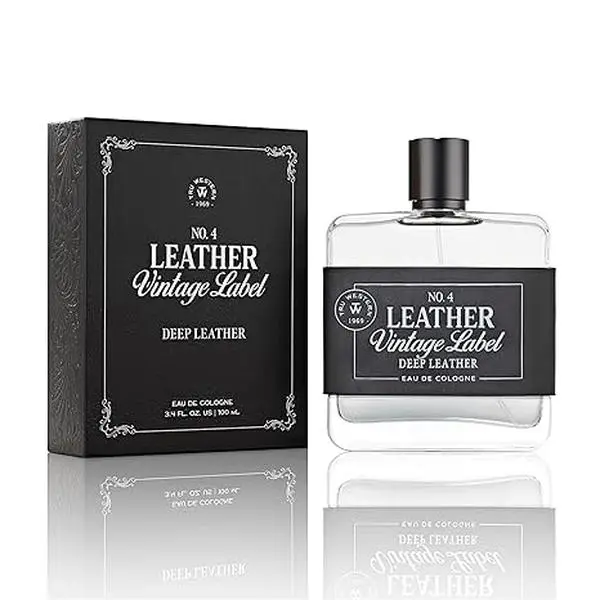 Tru Western No. 4 Leather Vintage Label Deep Leather Cologne