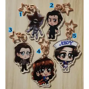 Stranger Things Chibi Acrylic Keychain