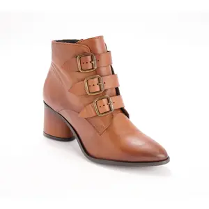 Miz Mooz Leather Heeled Ankle Boots - Janae