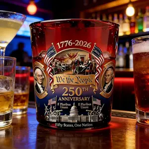 250th Anniversary Whiskey Glass, Anniversary Personal Reserve Glass, Independence Day Commemorative Glass,Suitable for Whiskey, Bourbon, Scotch, and Wine,Independence Day Souvenir.