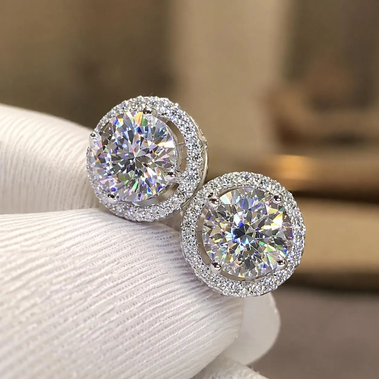 2026 Must Have New Arrivals: Premium S925 Sterling Silver Moissanite Stud Earrings 0.3ct/0.5ct/1ct/2ct | Unisex Fine Jewelry | Certified Authentic | Ultimate Black Friday Gift For Men & Women