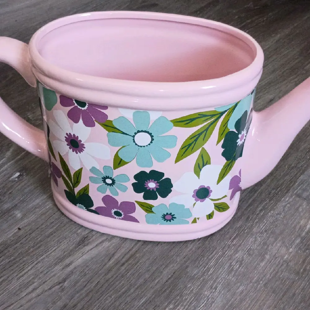 Ceramic Watering Can Shaped Planter