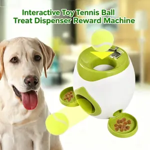 Interactive Dog Toy Tennis Ball Treat Dispenser, Pet Training Reward Machine, Slow Feeder Puzzle Toy, Mental Enrichment, Indoor/outdoor Play