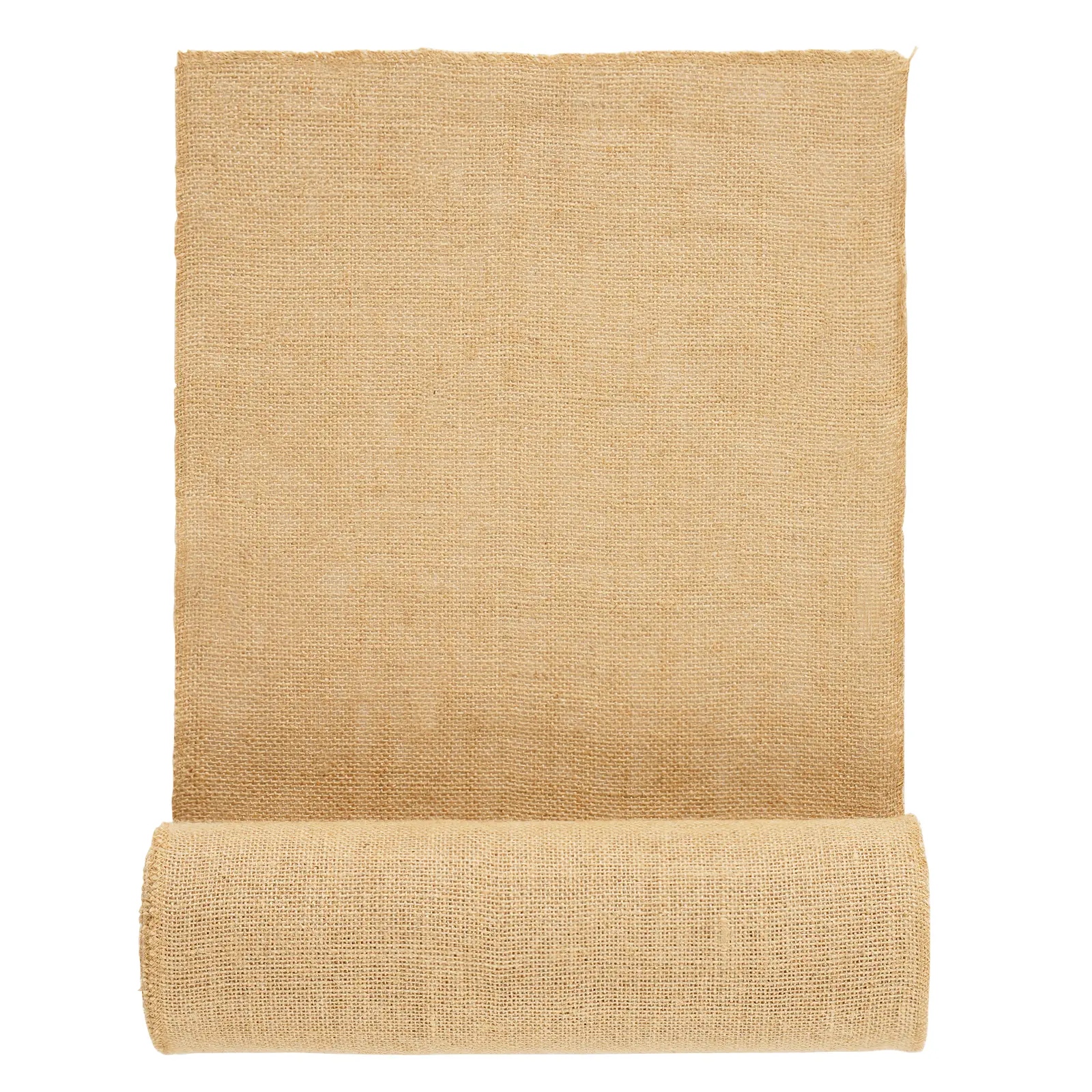 Burlap Fabric Roll, 14 in x 30 ft & 50 x 50 High Density Wide Natural Burlap Fabric Rolls, Jute Fabric Burlap Tree Wrap Roll, for Decor, Crafts, Wedding, Gardening, Plant & Tree Winter Covering