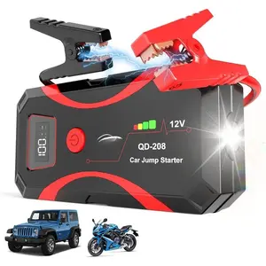 Jump Starter, Portable Power  Pack 3000A  12V Jump Box for  Up to 8L Gas & 6L Diesel 3 Modes Flashlight and Safety Jumper Clamps