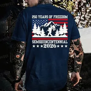 Remember Everyone Deployed RED 250 Years Anniversary Eagle American Flag 1776-2026 Heavy Cotton T-shirt, Independence day Patriotic, 4th of July Menswear Casual, Gift Streetwear Graphic Classic