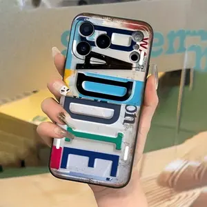 Vintage License Plate Design Phone Case, Shockproof Full Protection, Fits iPhone 17/16/11/12/13/14/15/16 Pro Max/plus/air, Gift for Boyfriend/girlfriend