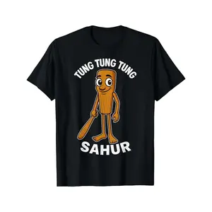 Boys' 100% Cotton Meme Print Short Sleeve Round Neck T-Shirt - Funny Italian Phrase, Alarm Clock & Random Print, Light Stretch Short Sleeve Tops, Casual Machine Washable Summer Morning Routine Wear