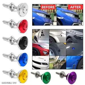 3CM JDM Quick Release Latch License Plate Lock Clip Aluminum Alloy Car Hood Pins Lock Clip Kit for Bumper Hood License Plate