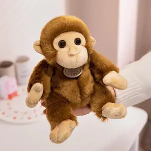Simulation Monkey Doll Funny Plush Toys Soft Wild Animals Appease Doll Creative Birthday Gift