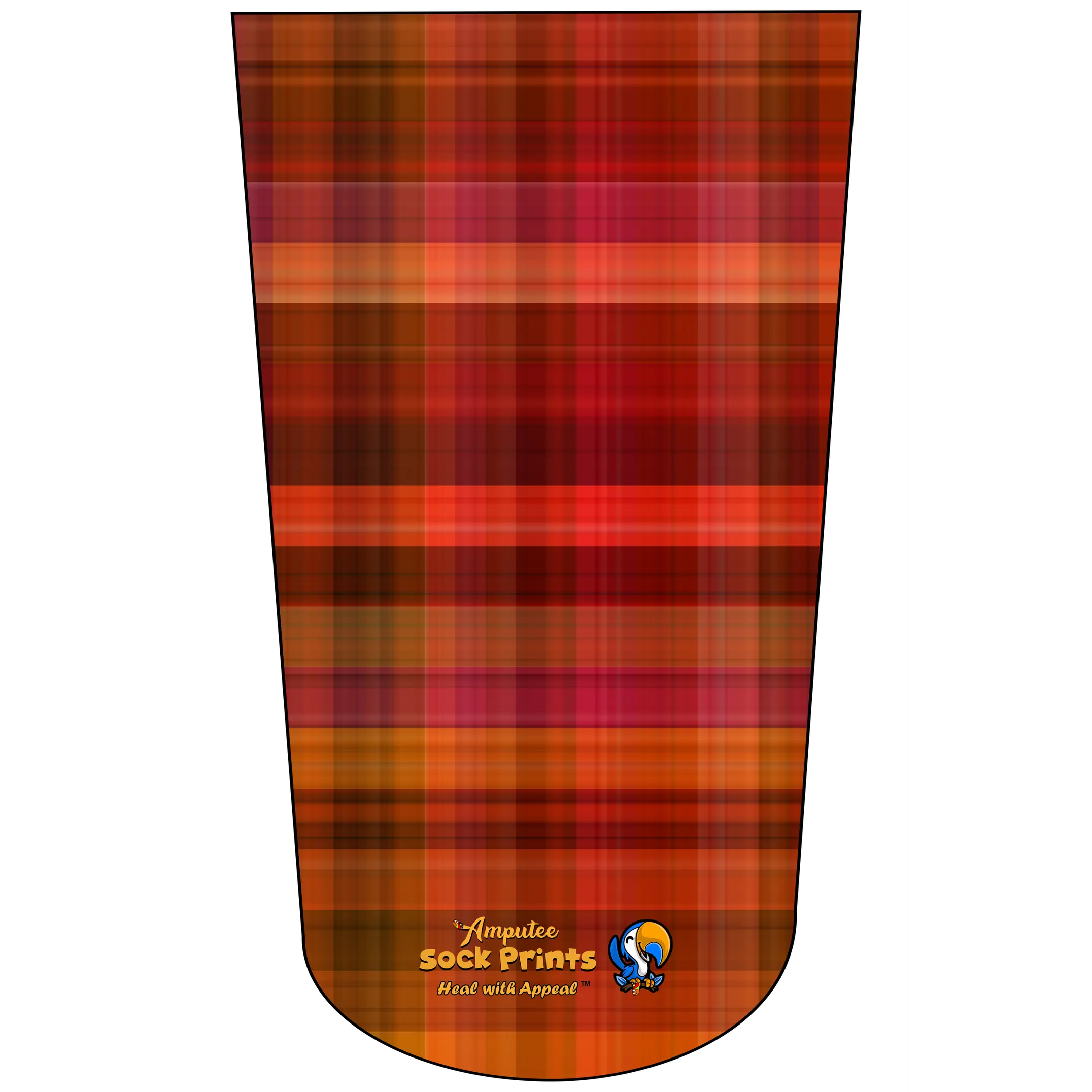 Amputee Sock "Tartan V5 ", Prosthetic Limb Sock, 3ply Stump Sock
