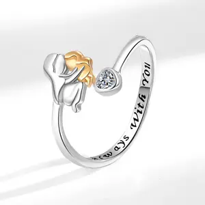Adjustable Mother’s Embrace Ring&Always With You,The Hug You Can Always Wear